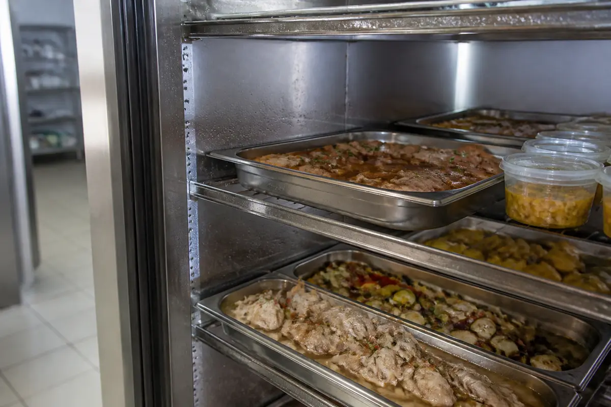 Bacs alimentaires réfrigérés pour éviter les problèmes liés à la définition de la liaison froide