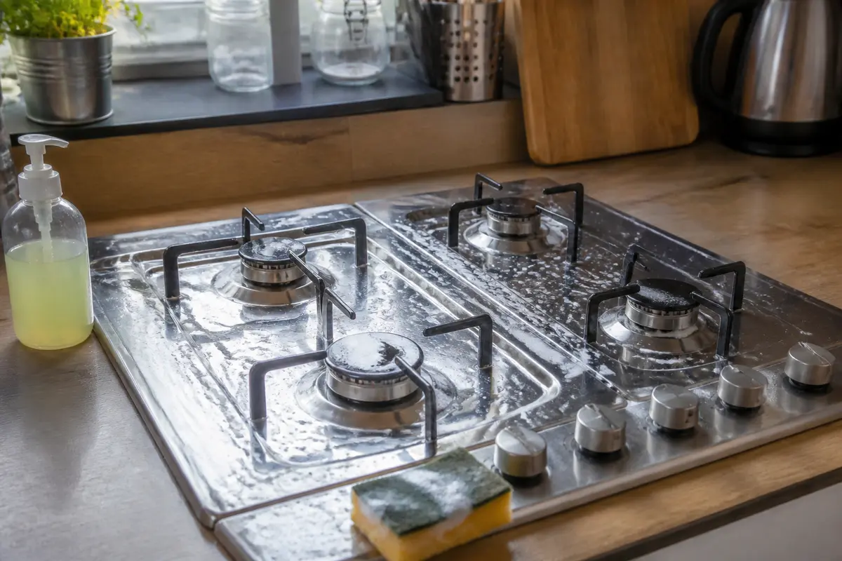Entretien de la plaque de cuisson inox : astuces pour nettoyer facilement