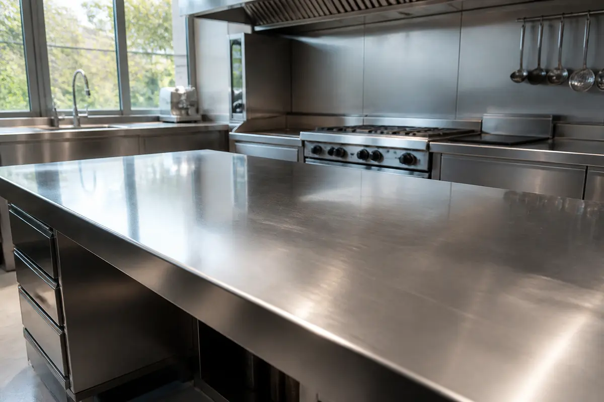 Plan de travail aluminium ou inox : avantages, choix et astuces